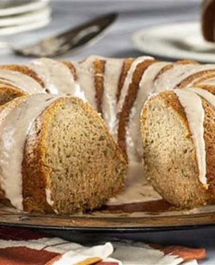 Zucchini Pineapple Bundt Cake with Glaze