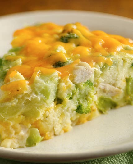 Gluten-Free Impossibly Easy Chicken and Broccoli Pie