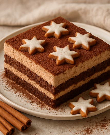 Zimtstern-Tiramisu (Schoko)