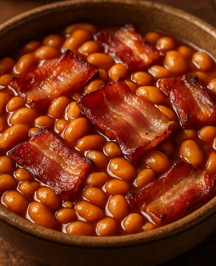 Grandma Glema's Baked Beans with Bacon