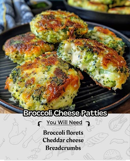 Broccoli cheese pattiesB
