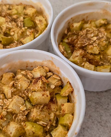 Mini crumble de manzana