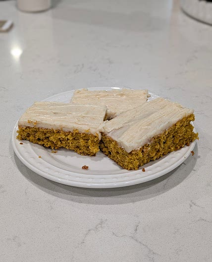 Pumpkin bars