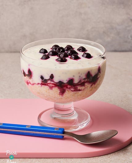 Apple and Blackcurrant Overnight Oats | Slimming & Weight Watchers Friendly