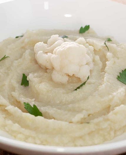 Garlic Roasted Mashed Cauliflower