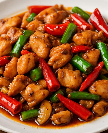 Chicken Stir-fried with Chili