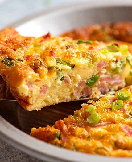 Crust less quiche