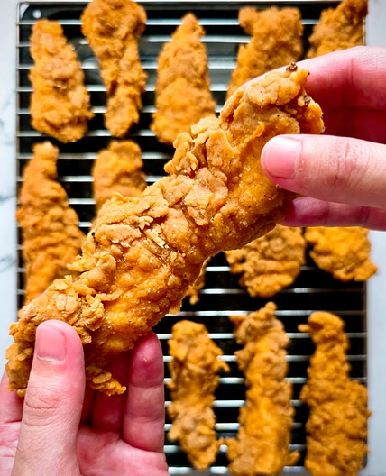 EASY Buttermilk Fried Chicken Tenders (CRISPY Recipe!)