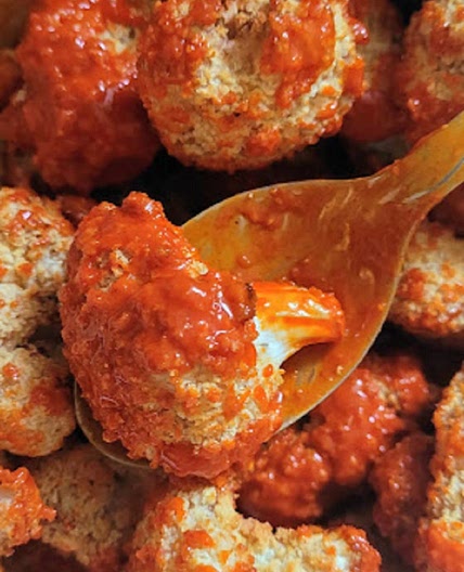 Air Fryer Buffalo Cauliflower Bites