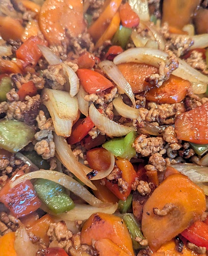 Hoisin Pork Mince with Vegetables