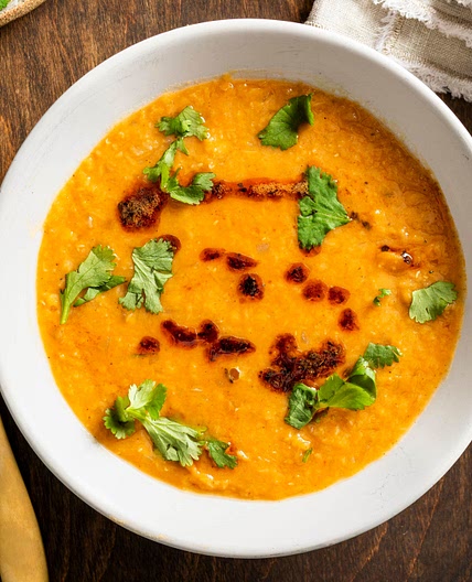 Red Lentil Soup with Warm Spices
