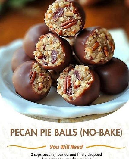 No Bake Pecan Pie Balls