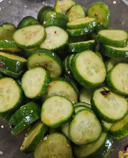Cucumber asian salad