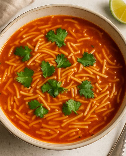 Sopa de Fideo (Mexican Tomato Noodle Soup)
