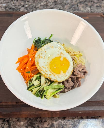 6-Minute Microwave Bibimbap — So Easy, So Delicious!😍😋