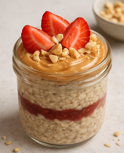 PB&J Overnight Oats