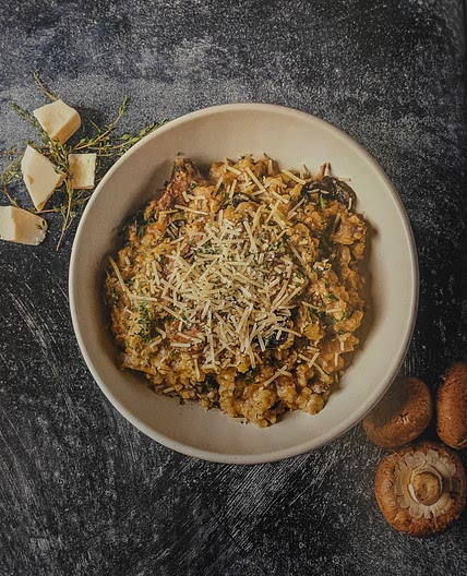 Beef and Mushroom Risotto