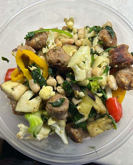 Italian-Style Beef & Bean Veggie Soup (hearty, not chicken)