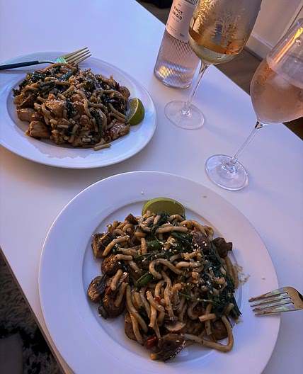 Udon peanut butter noodles