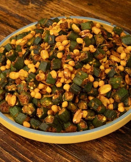 Bhindi Boondi Fry