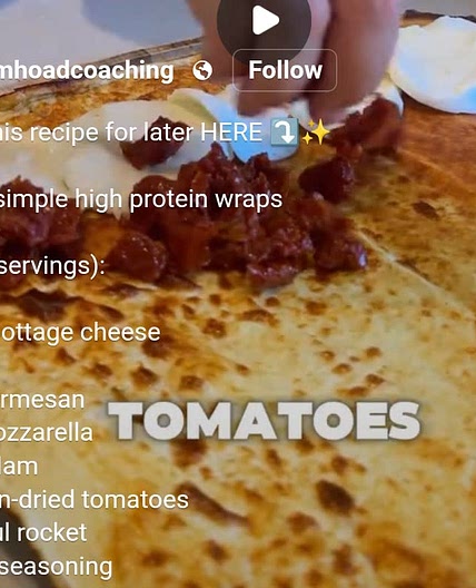 Super simple high protein wraps