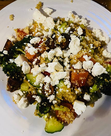 Sweet Potato & Couscous with Tahini-Lime Dressing 