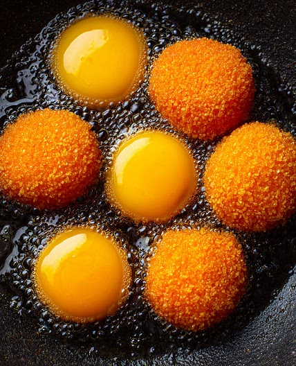 Fried Egg Yolks