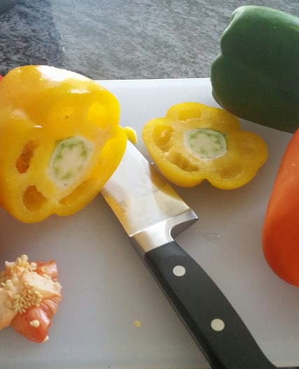 Chicken and Couscous Stuffed Peppers