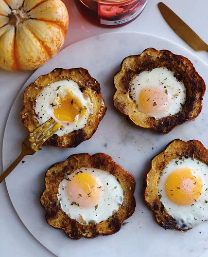 Acorns Squash Eggs-in-the Hole