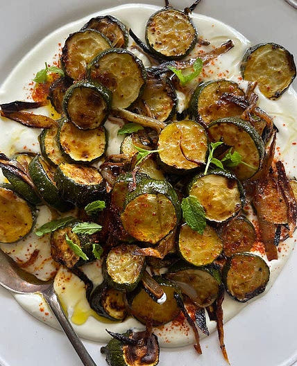 Whipped Feta with Courgette & Mint