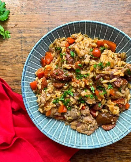 Super Simple High Protein Butterbean Chicken Chorizo