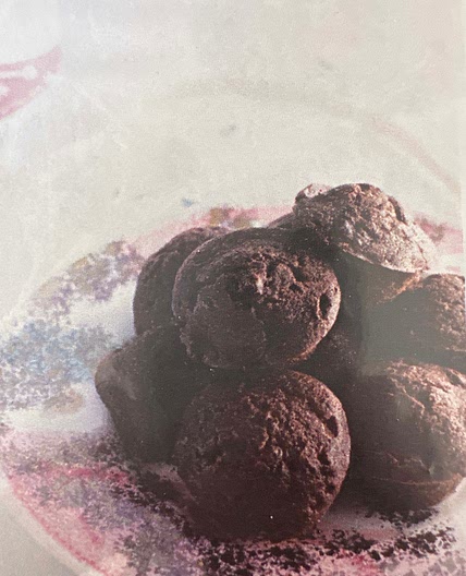 Chocolate beet mini muffins