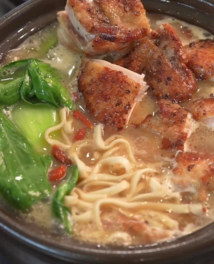 chicken noodle soup with sesame oil