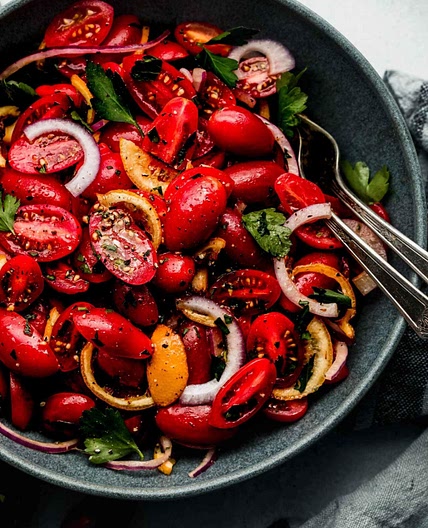 Cherry Tomato Salad with Roasted Lemons
