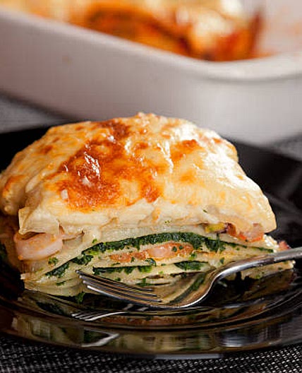 Lasagne saumon épinard pour Papa