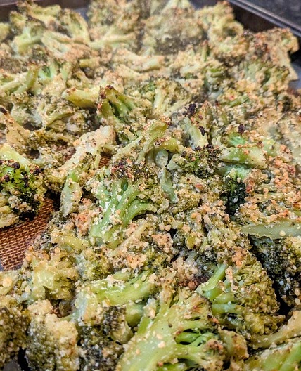 Parmesan Crusted Roasted Broccoli