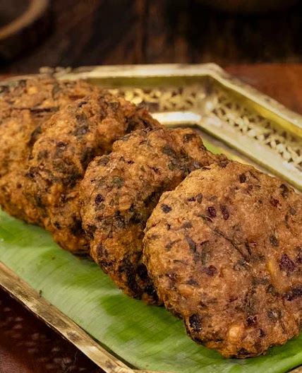 Keerai Vadai (Spinach Vada)