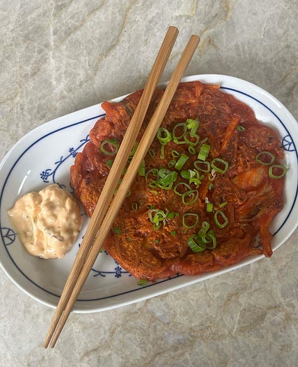 Kimchi pancake