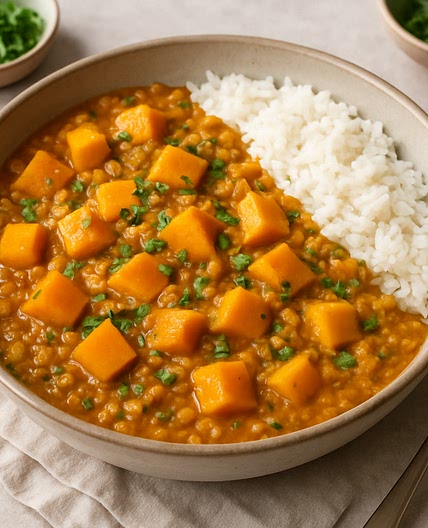 Butternut Squash & Lentil Curry