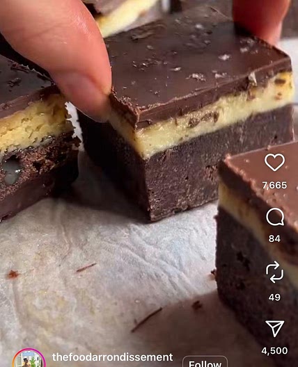 Brownie caramel slice