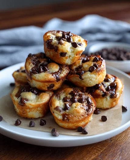 Cottage Cheese Chocolate Chip Pancake Bites