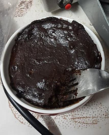 Easy chocolate banana mug cake