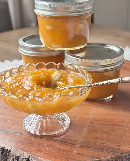 Golden Apricot Jam With Kernels