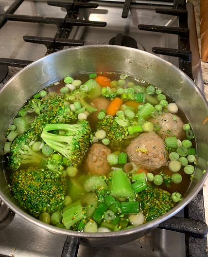 Easy Green Onion Veggie Soup