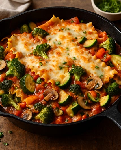 Skillet Vegetable Lasagna