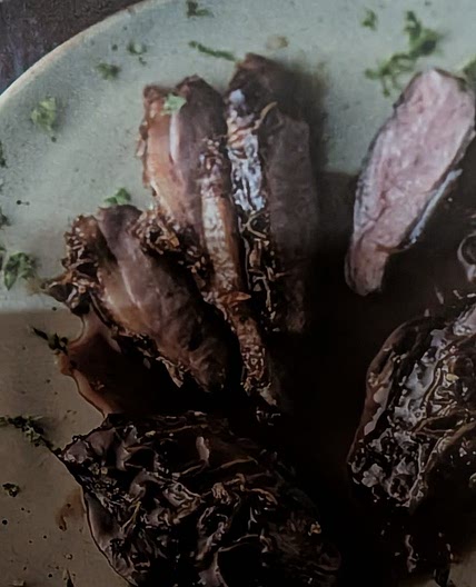 Canard laqué citron vert miel gingembre