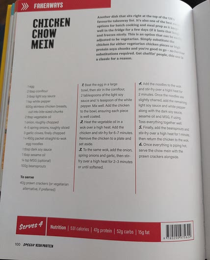 Chicken Chow Mein (p100)