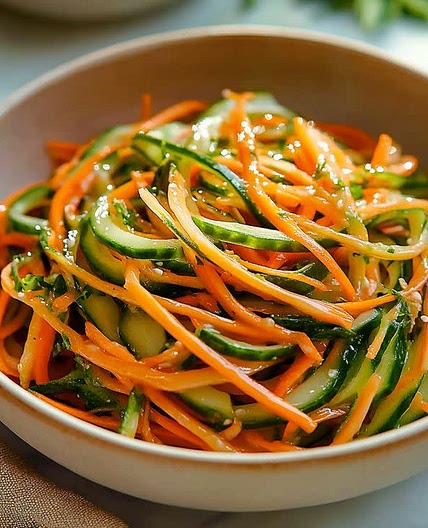 Macarrão de abobrinha e cenoura 🥕