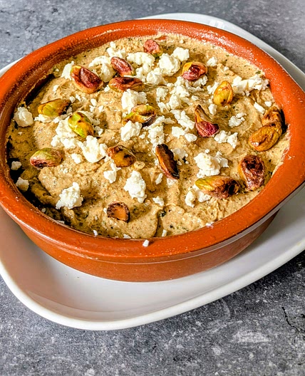 Crema di zucchine al pistacchio - courgette and pistachio dip