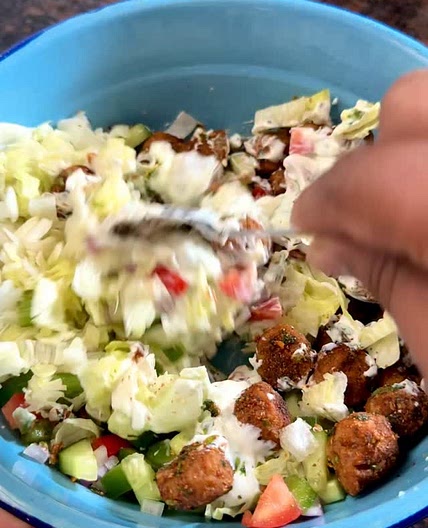 Simplified Soya Chunks Salad